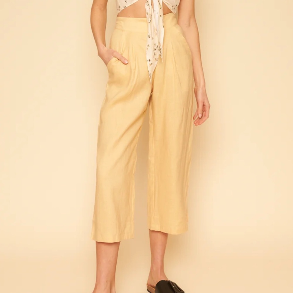 Whimsy and Row Valentina pant in brown linen